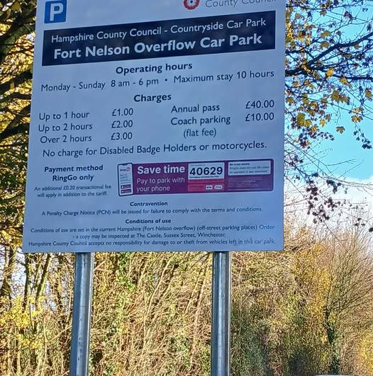 Car park charges